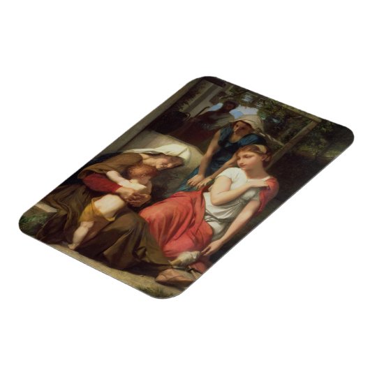 Ruth and Naomi, 1859 (olie op canvas) Magneet (Linkerzijde)