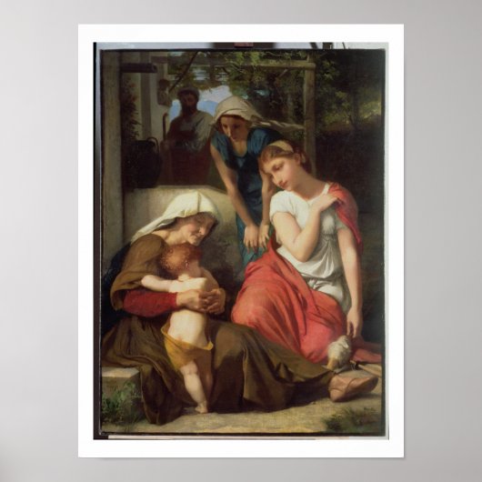 Ruth and Naomi, 1859 (olie op canvas) Poster (Voorkant)