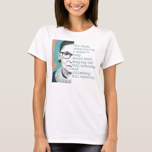 Ruth Bader Ginsberg - Gelijke rechten T-Shirt (Voorkant)