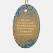 Ruth Bader Ginsberg Quote Keramisch Ornament (Links)