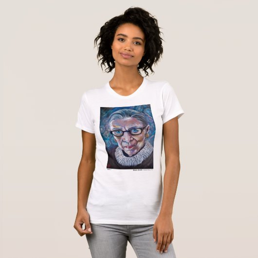 Ruth Bader Ginsberg RBG Art T-shirt (Voorkant volledig)