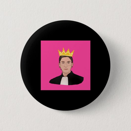 Ruth Bader Ginsberg RBG Poster Ronde Button 5,7 Cm (Voorkant)