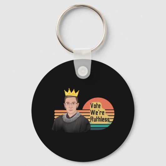 Ruth Bader Ginsberg RBG Sleutelhanger (Voorkant)