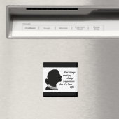 Ruth Bader Ginsberg Silhouette Change Quote Magnet (Insitu (Vaatwasser))