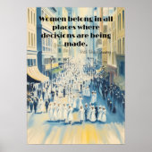 Ruth Bader Ginsberg Vrouwenleed Poster (Voorkant)