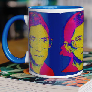 Ruth Bader Ginsburg 1983, Pop Art Portrait Mok