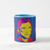 Ruth Bader Ginsburg 1983, Pop Art Portrait Mok (Midden)