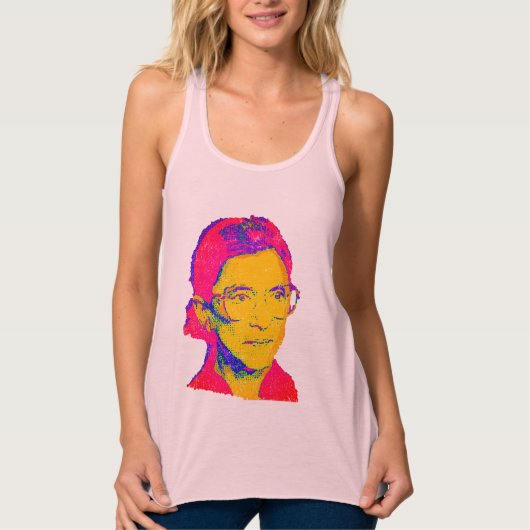 Ruth Bader Ginsburg 1983, Pop Art Portrait Tanktop (Voorkant)
