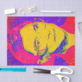 Ruth Bader Ginsburg 1983, Pop Art Portrait Tissuepapier (Craft)