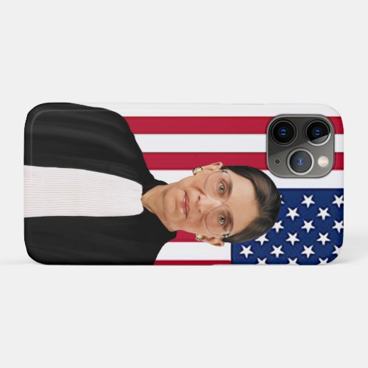 Ruth Bader Ginsburg Amerikaanse vlag Case-Mate iPhone Case (Achterkant (horizontaal))