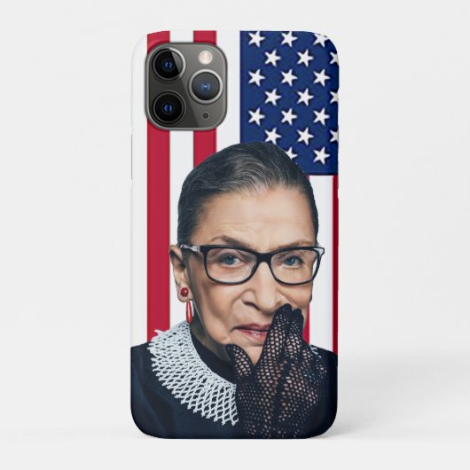 Ruth Bader Ginsburg Amerikaanse vlag Case-Mate iPhone Case (Achterkant)