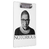 Ruth Bader Ginsburg B&W Notorious Klembord (Rechts)