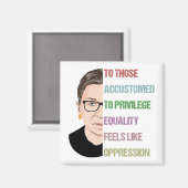 Ruth Bader Ginsburg, berucht RBG-Poster Magneet (Voorkant / Achterkant)