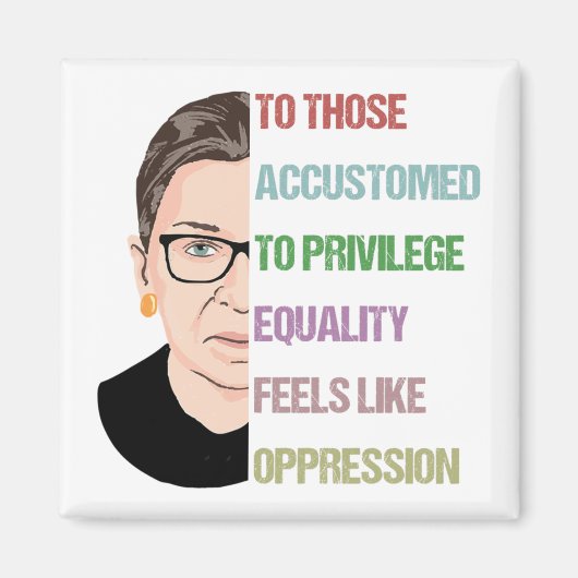 Ruth Bader Ginsburg, berucht RBG-Poster Magneet (Voorkant)