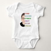 Ruth Bader Ginsburg, berucht RBG-Poster Romper (Voorkant)