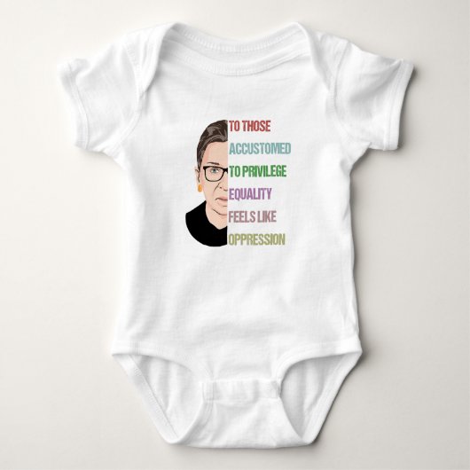 Ruth Bader Ginsburg, berucht RBG-Poster Romper (Voorkant)