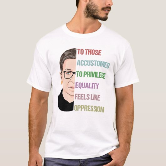 Ruth Bader Ginsburg, berucht RBG-Poster T-shirt (Voorkant)