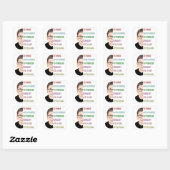 Ruth Bader Ginsburg, berucht RBG-Poster Vierkante Sticker (Vel)