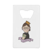 Ruth Bader Ginsburg, beruchte RBG Creditkaart Flessenopener (Voorkant)