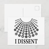 Ruth Bader Ginsburg, beruchte RBG, ik ben het daar Briefkaart (Voorkant / Achterkant)