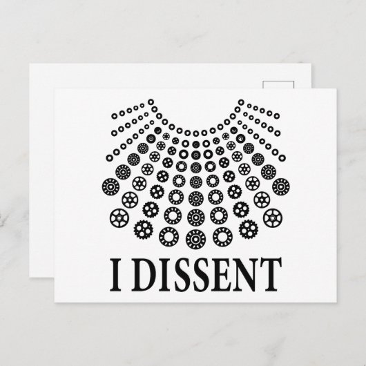 Ruth Bader Ginsburg, beruchte RBG, ik ben het daar Briefkaart (Voorkant / Achterkant)