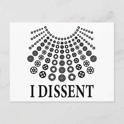 Ruth Bader Ginsburg, beruchte RBG, ik ben het daar Briefkaart (Voorkant)