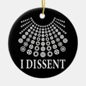 Ruth Bader Ginsburg, beruchte RBG, ik ben het daar Keramisch Ornament (Voorkant)