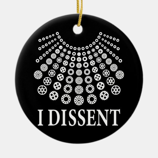 Ruth Bader Ginsburg, beruchte RBG, ik ben het daar Keramisch Ornament (Voorkant)