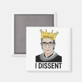 Ruth Bader Ginsburg, beruchte RBG, ik ben het daar Magneet (Voorkant / Achterkant)