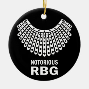 Ruth Bader Ginsburg - beruchte RBG Keramisch Ornament
