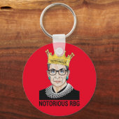 Ruth Bader Ginsburg - beruchte RBG Sleutelhanger (Voorkant)
