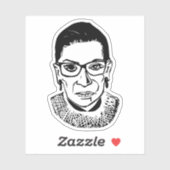Ruth Bader Ginsburg, beruchte RBG Sticker (Vel)