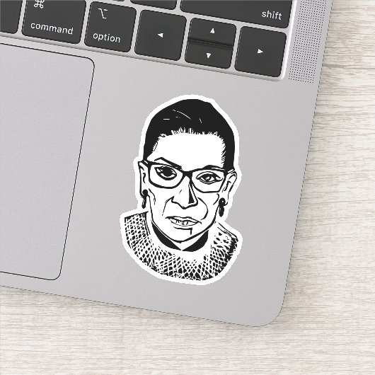 Ruth Bader Ginsburg, beruchte RBG Sticker (Detail)