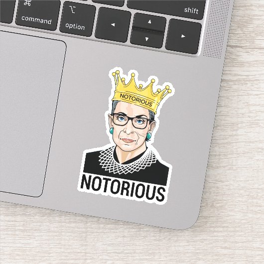 Ruth Bader Ginsburg, beruchte RBG Sticker (Detail)