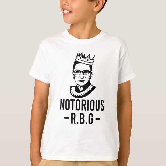 Ruth Bader Ginsburg, beruchte RBG T-shirt (Voorkant)