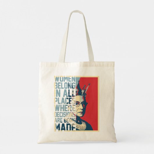 Ruth Bader Ginsburg - beruchte RBG Tote Bag (Achterkant)