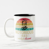 Ruth Bader Ginsburg, beruchte RBG Tweekleurige Koffiemok (Links)