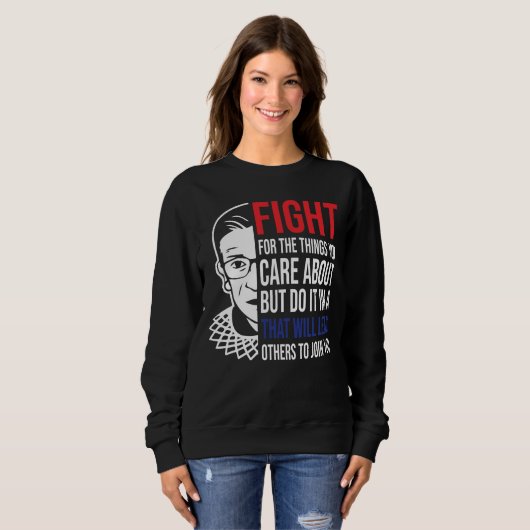 Ruth Bader Ginsburg, beruchte RBG, vrouwen maart Trui (Voorkant volledig)