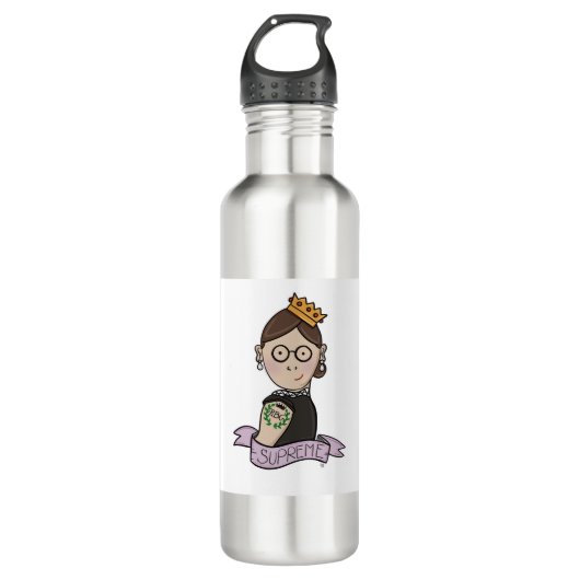 Ruth Bader Ginsburg, beruchte RBG Waterfles (Voorkant)