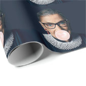 Ruth Bader Ginsburg Bgloing Pink Bubble gom Cadeaupapier (Rol Hoek)