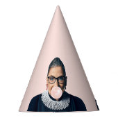 Ruth Bader Ginsburg Bgloing Pink Bubble gom Feesthoedjes (Voorkant)