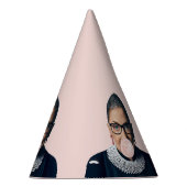 Ruth Bader Ginsburg Bgloing Pink Bubble gom Feesthoedjes (Rechts)