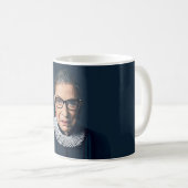 Ruth Bader Ginsburg Bgloing Pink Bubble gom Koffiemok (Voorkant rechts)