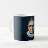 Ruth Bader Ginsburg Bgloing Pink Bubble gom Koffiemok (Voorkant links)