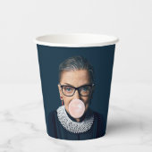 Ruth Bader Ginsburg Bgloing Pink Bubble gom Papieren Bekers (Achterkant)