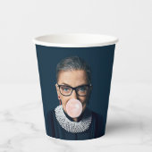 Ruth Bader Ginsburg Bgloing Pink Bubble gom Papieren Bekers (Voorkant)