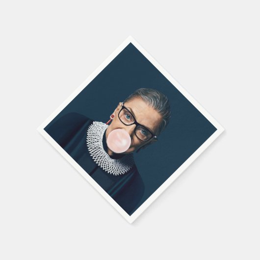 Ruth Bader Ginsburg Bgloing Pink Bubble gom Servet (Hoek)