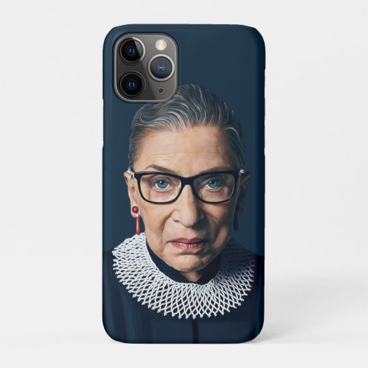 Ruth Bader Ginsburg blauwe achtergrond Case-Mate iPhone Case (Achterkant)