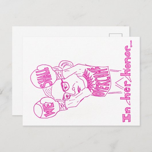 Ruth Bader Ginsburg Briefkaart (Voorkant / Achterkant)