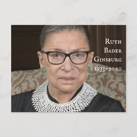 Ruth Bader Ginsburg Briefkaart (Voorkant)